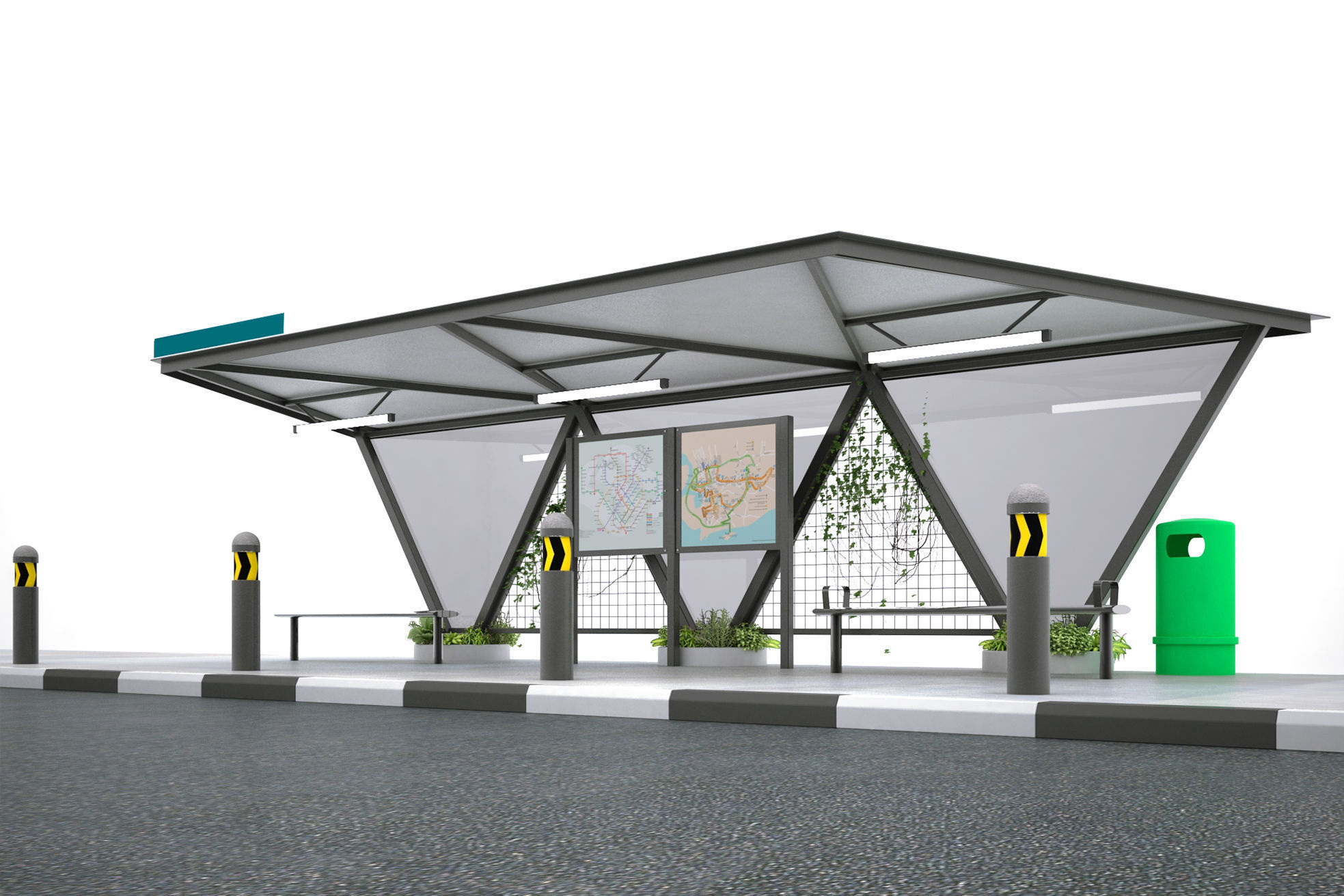 BUS SHELTER 3D model_1