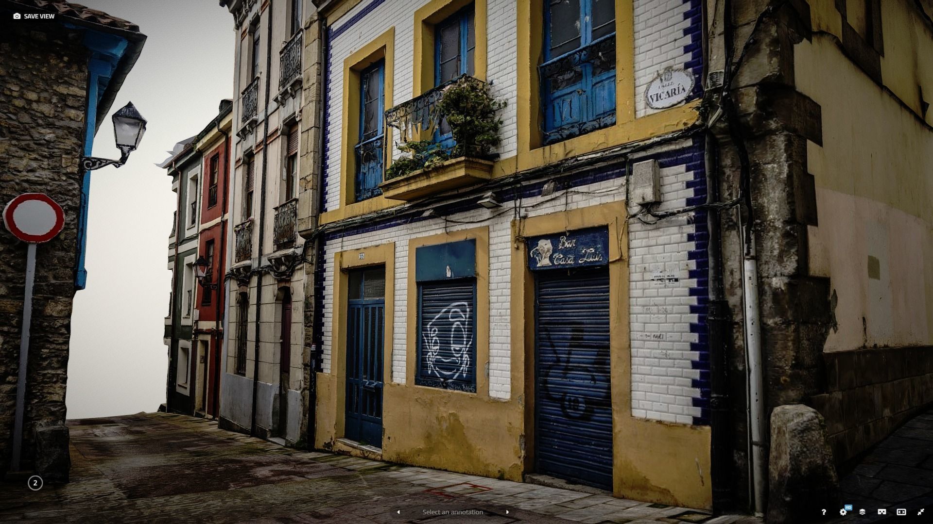 Old town photogrammetry raw scan 3D model_2