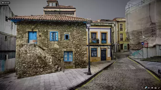 Old town photogrammetry raw scan 3D model