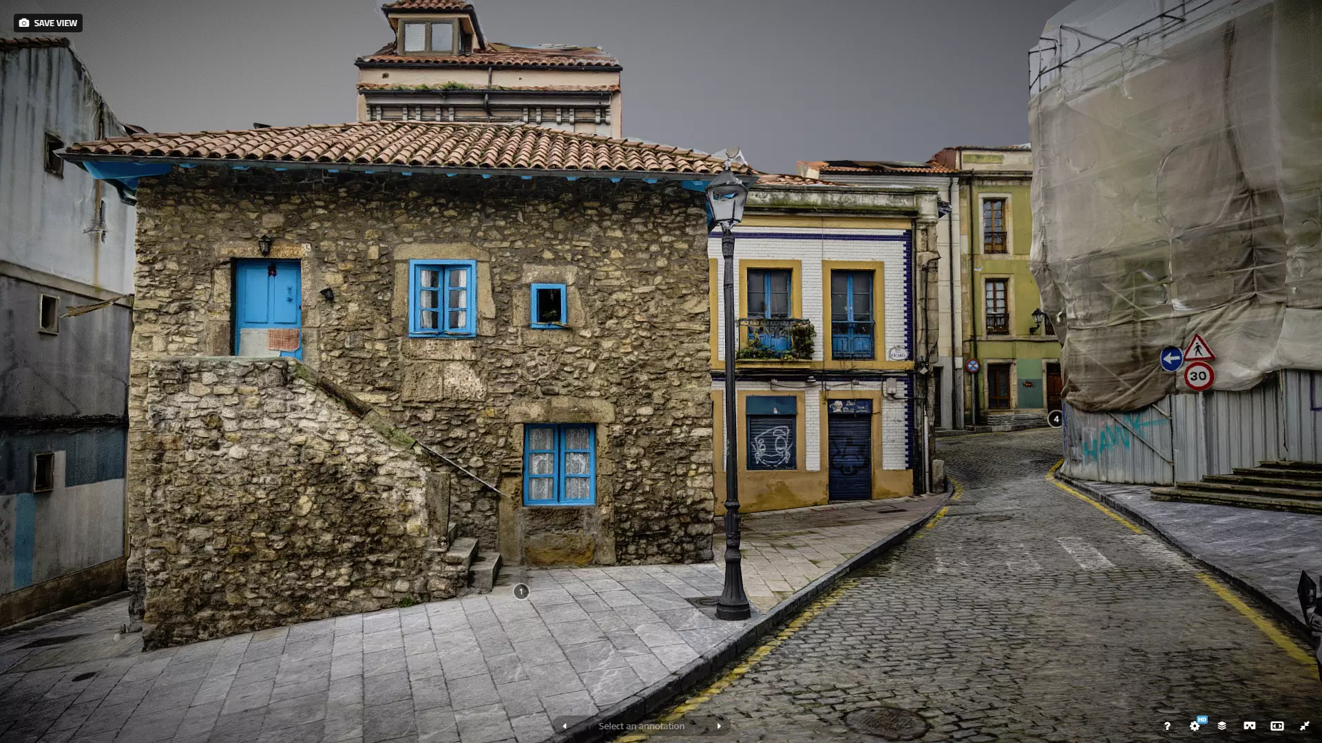 Old town photogrammetry raw scan 3D model_0