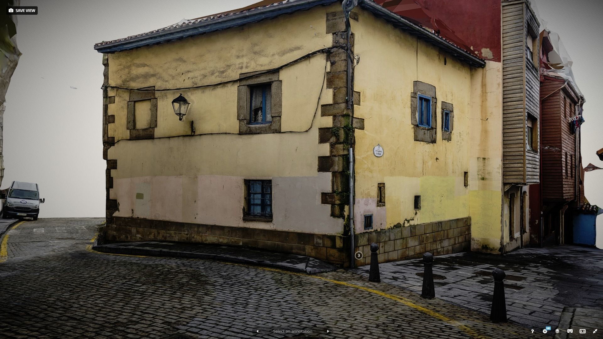 Old town photogrammetry raw scan 3D model_3