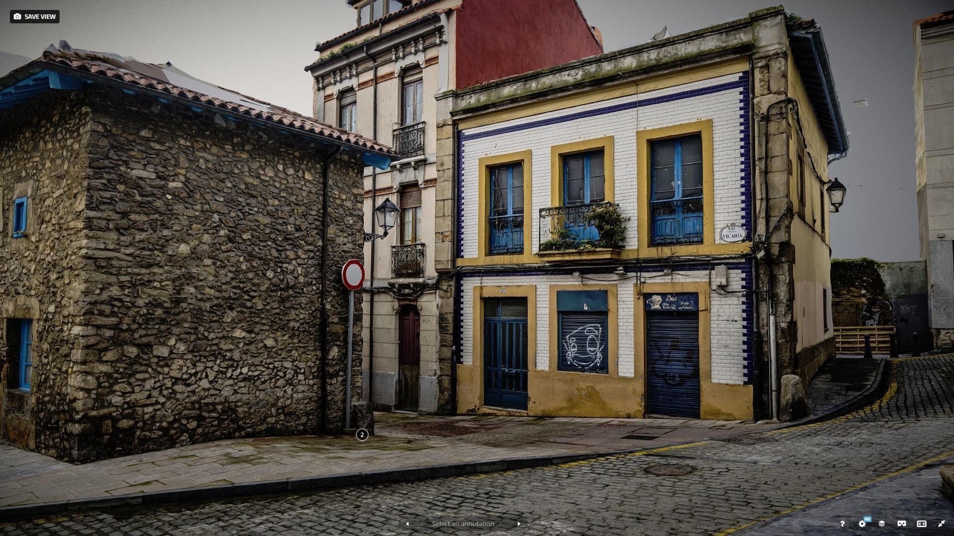 Old town photogrammetry raw scan 3D model_1