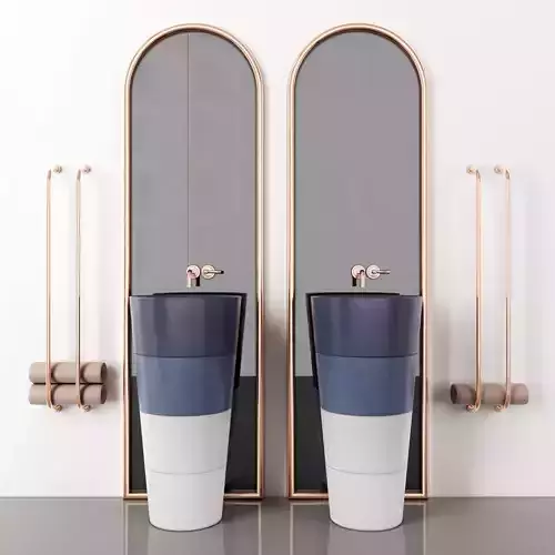 Bathroom sinks and faucets