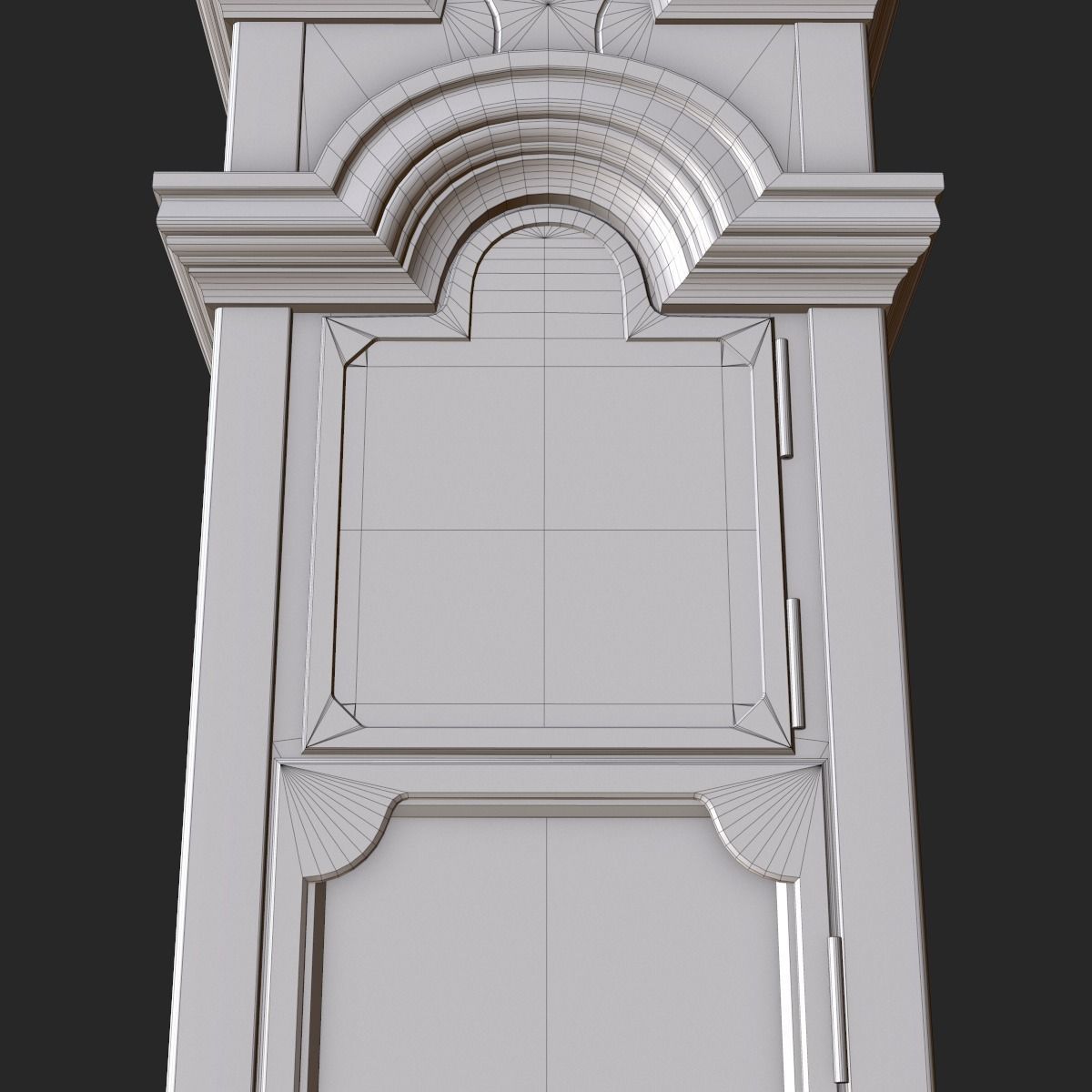 Old Antique Grandfather Clock PBR Low-poly 3D model_21