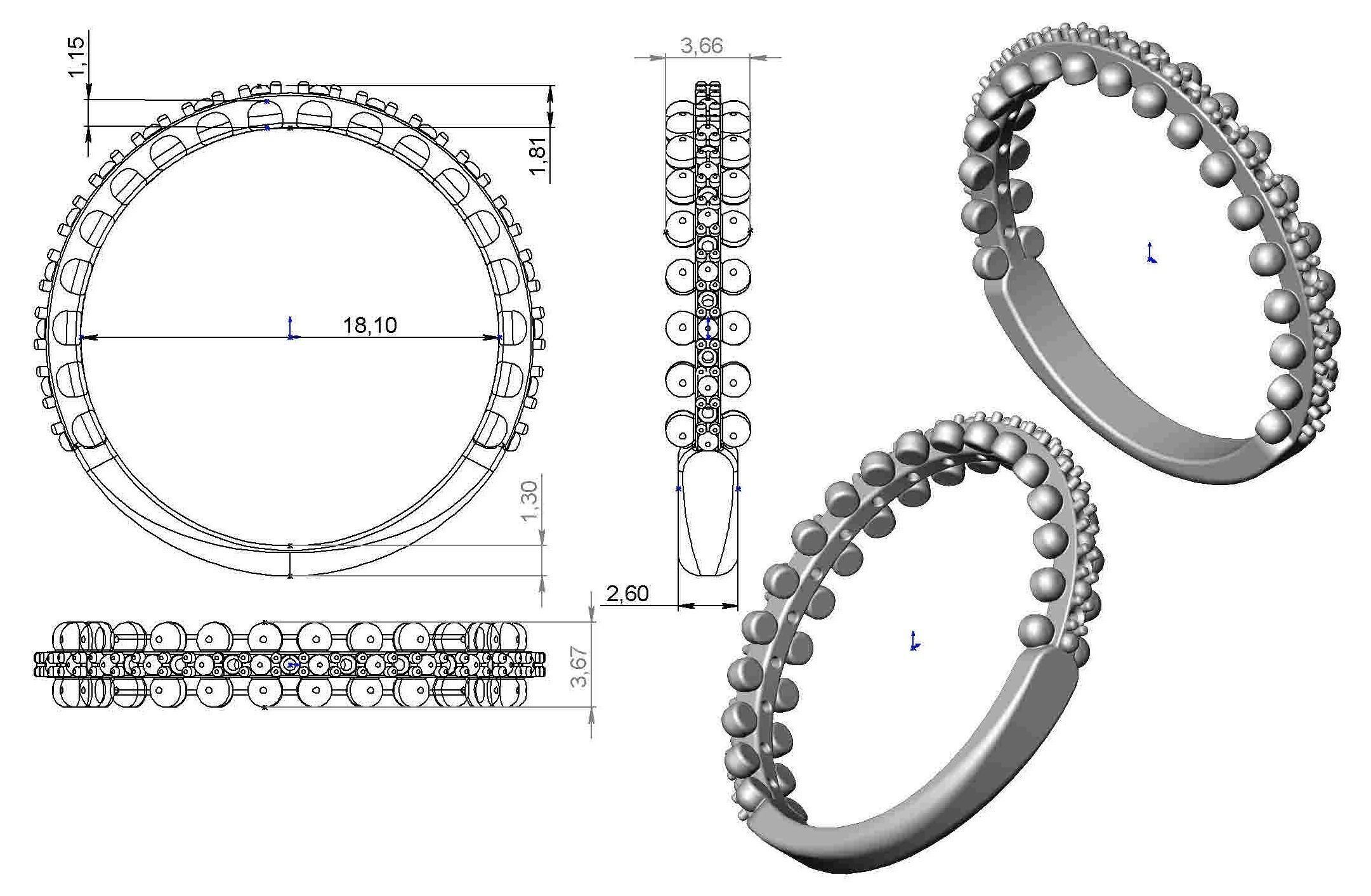 Ring 70-1 3D print model_7