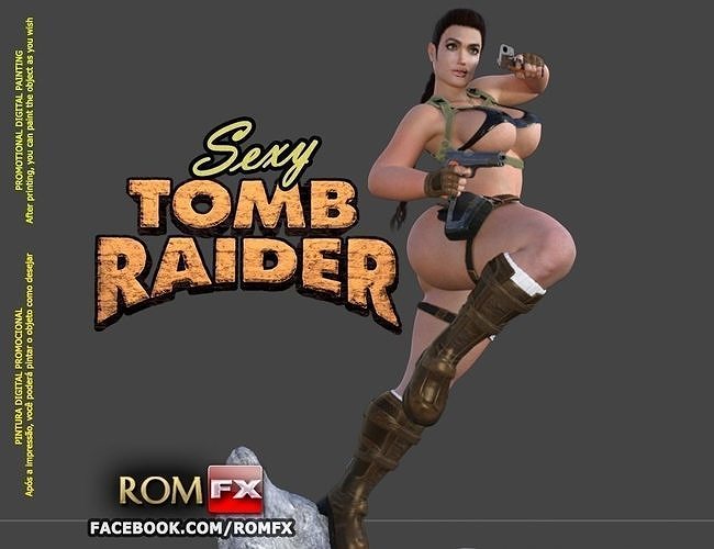 Lara Croft Sexy Tomb Raider Action Figure 3D print model