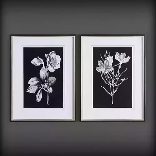 Picture Frames Low-poly 3D model