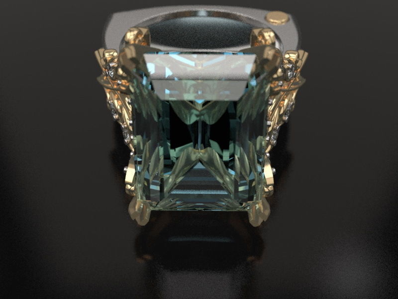 Laurel wreath ring - original 3D print model_3