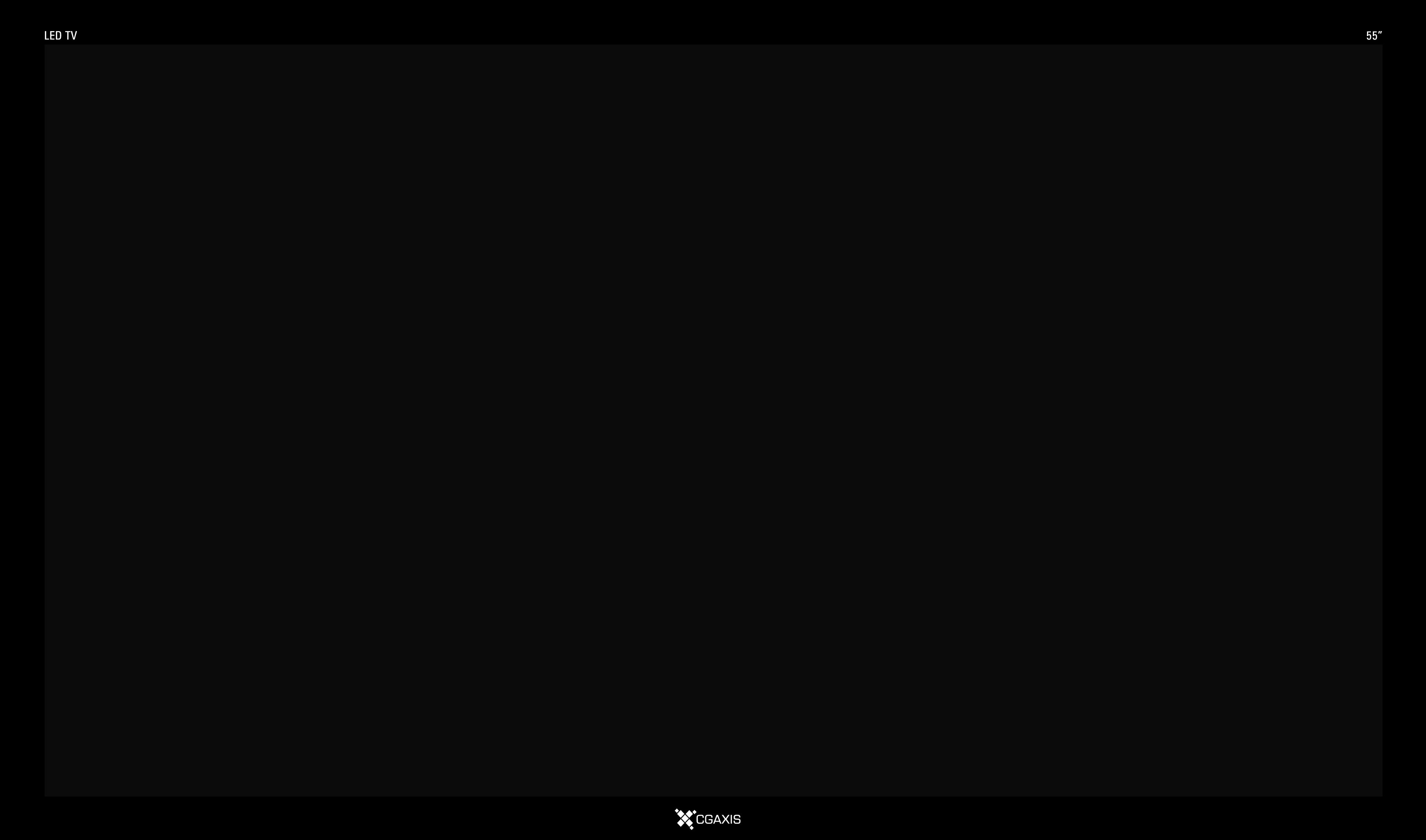 CGAxis TV 04 3D model_4