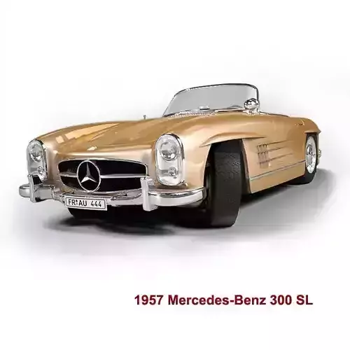 Mercedes-Benz 300SL Roadster 1957 3D model