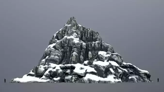 Mountain with snow