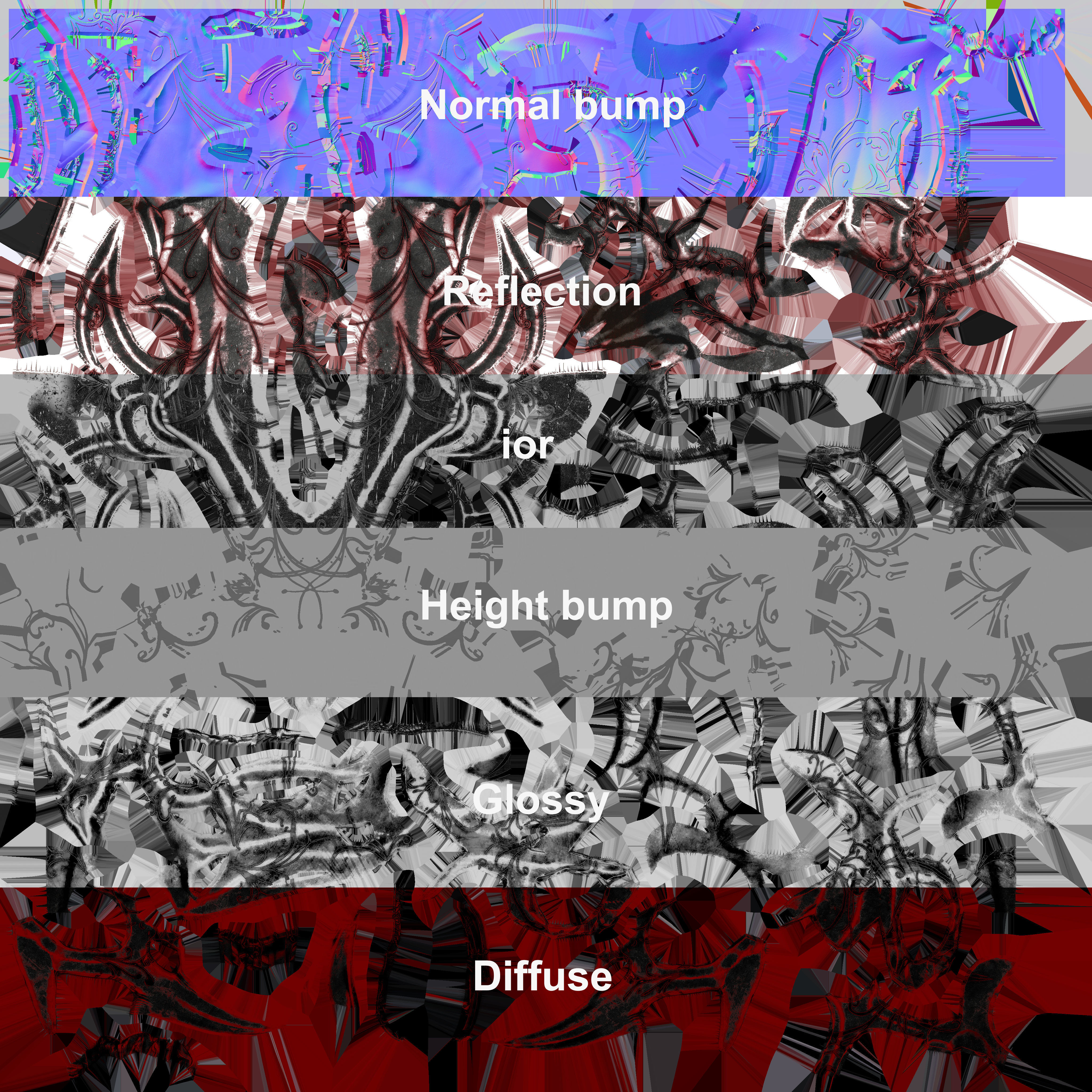 Succubus female demon with wings Low-poly 3D model_34