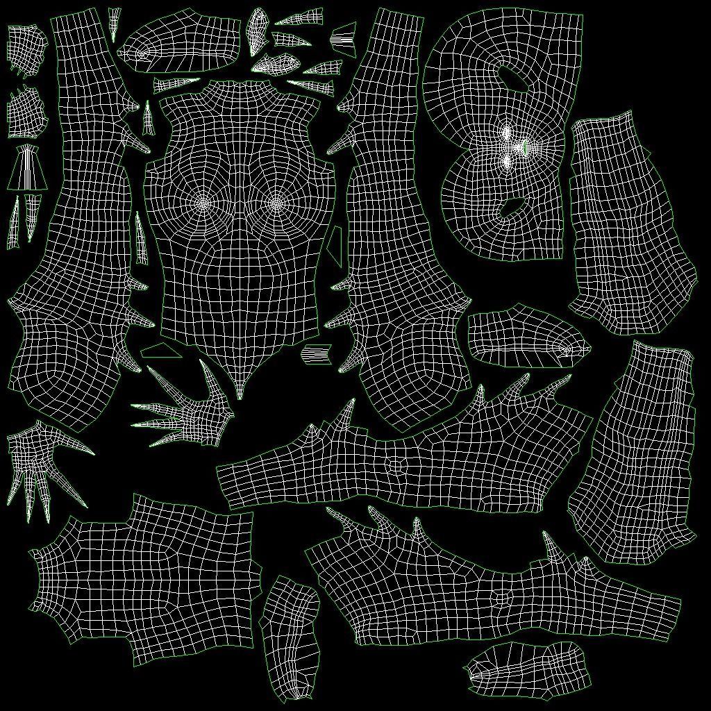 Succubus female demon with wings Low-poly 3D model_32