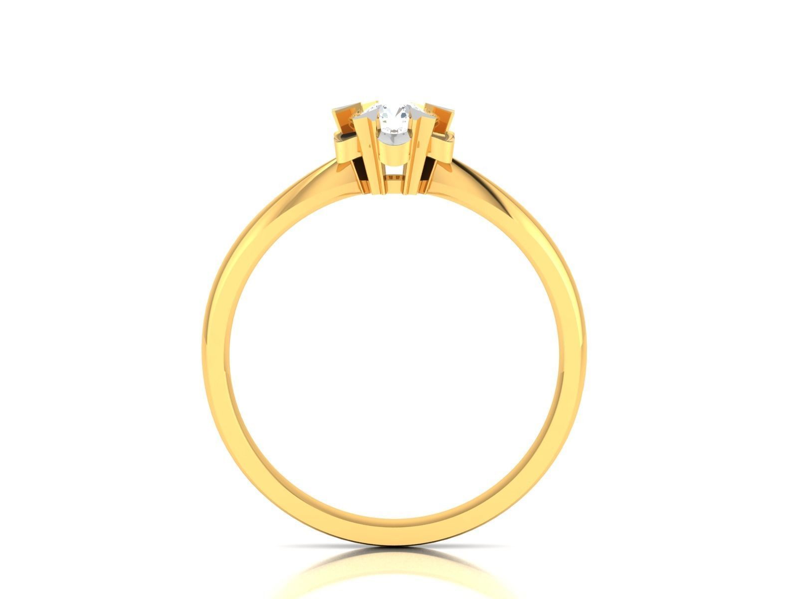 Women solitaire ring 3dm stl render detail 3D print model 3D print model_3
