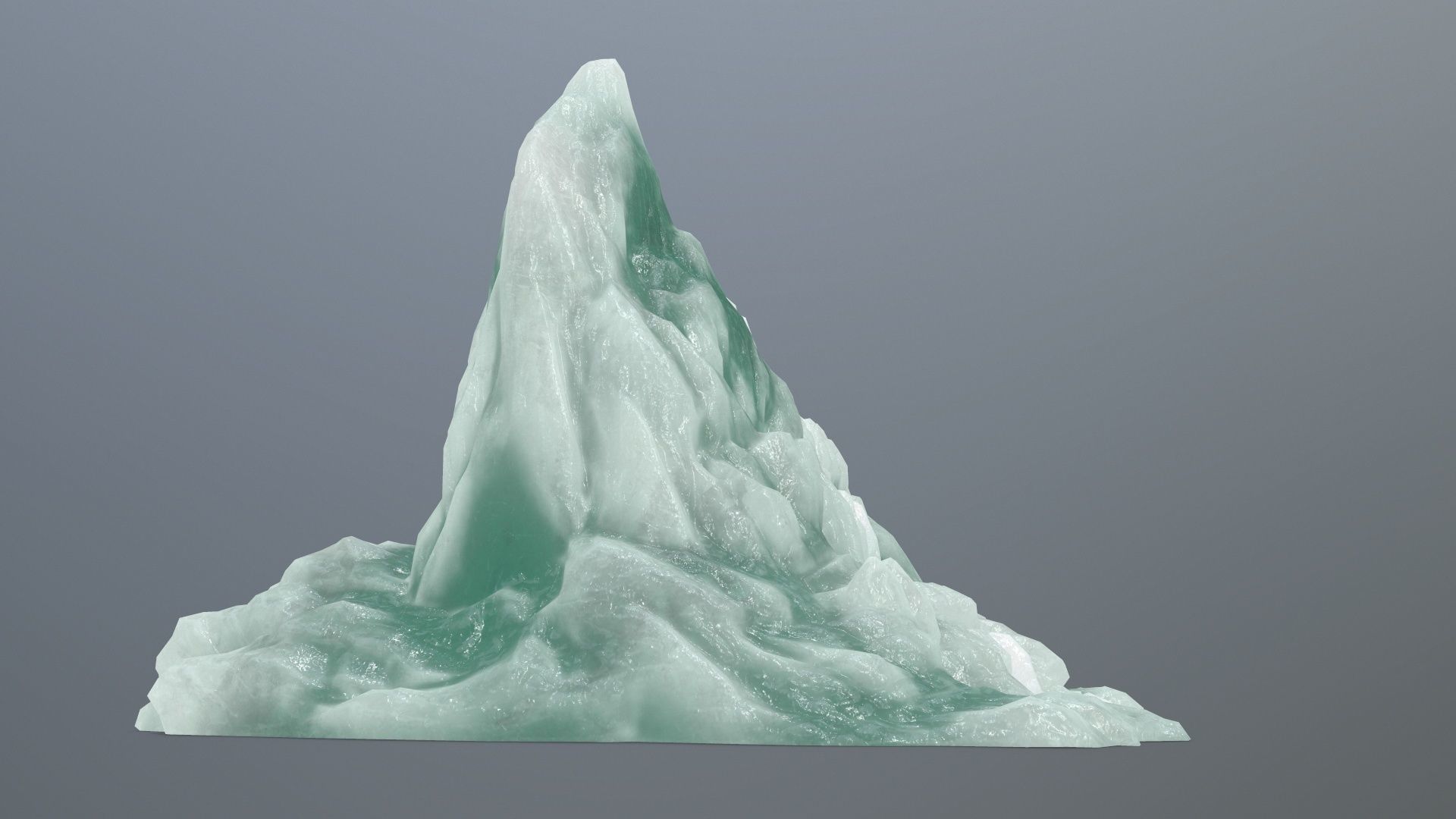 ice mountain Low-poly 3D model_8