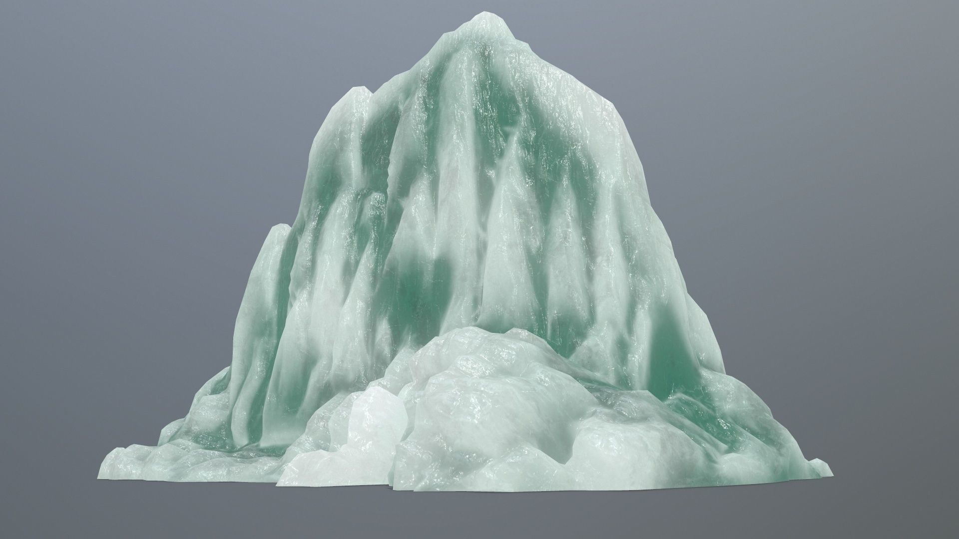 ice mountain Low-poly 3D model_6