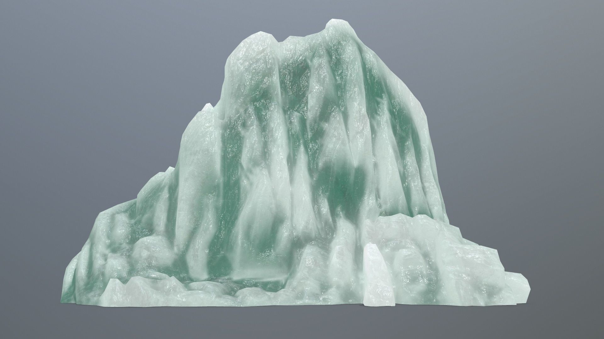 ice mountain Low-poly 3D model_5