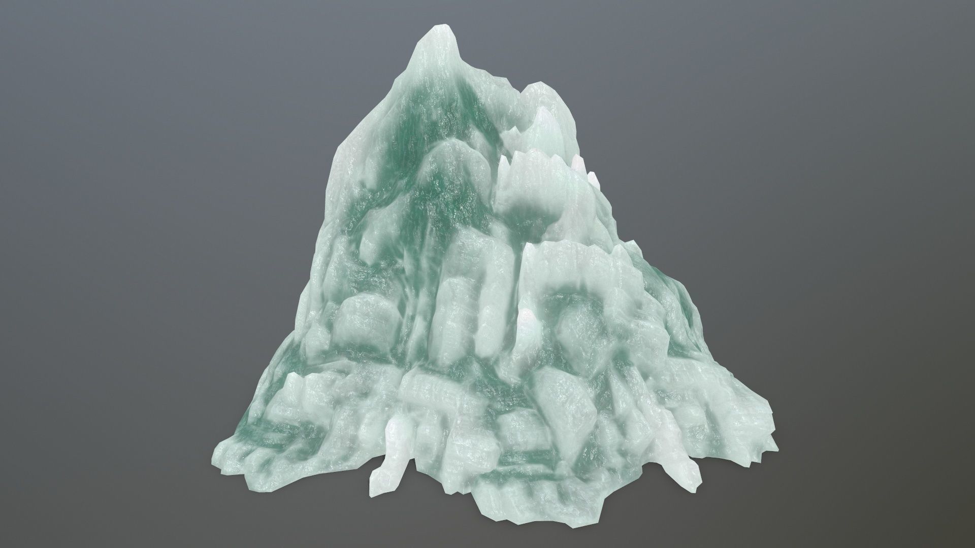 ice mountain Low-poly 3D model_11