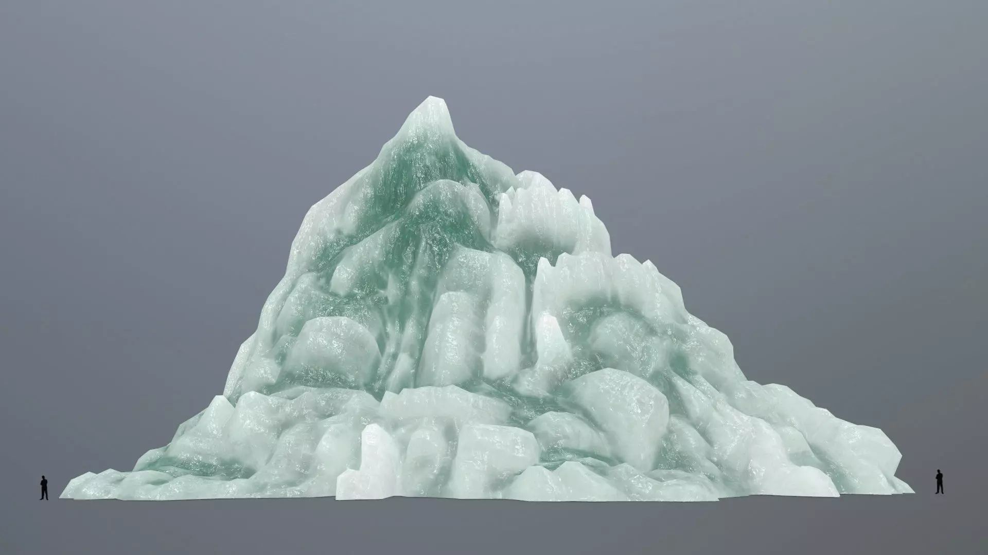 ice mountain Low-poly 3D model_0