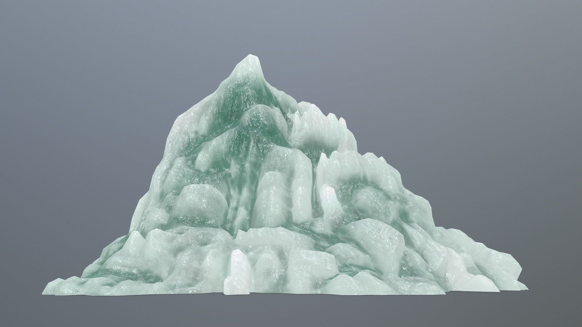 ice mountain Low-poly 3D model_10