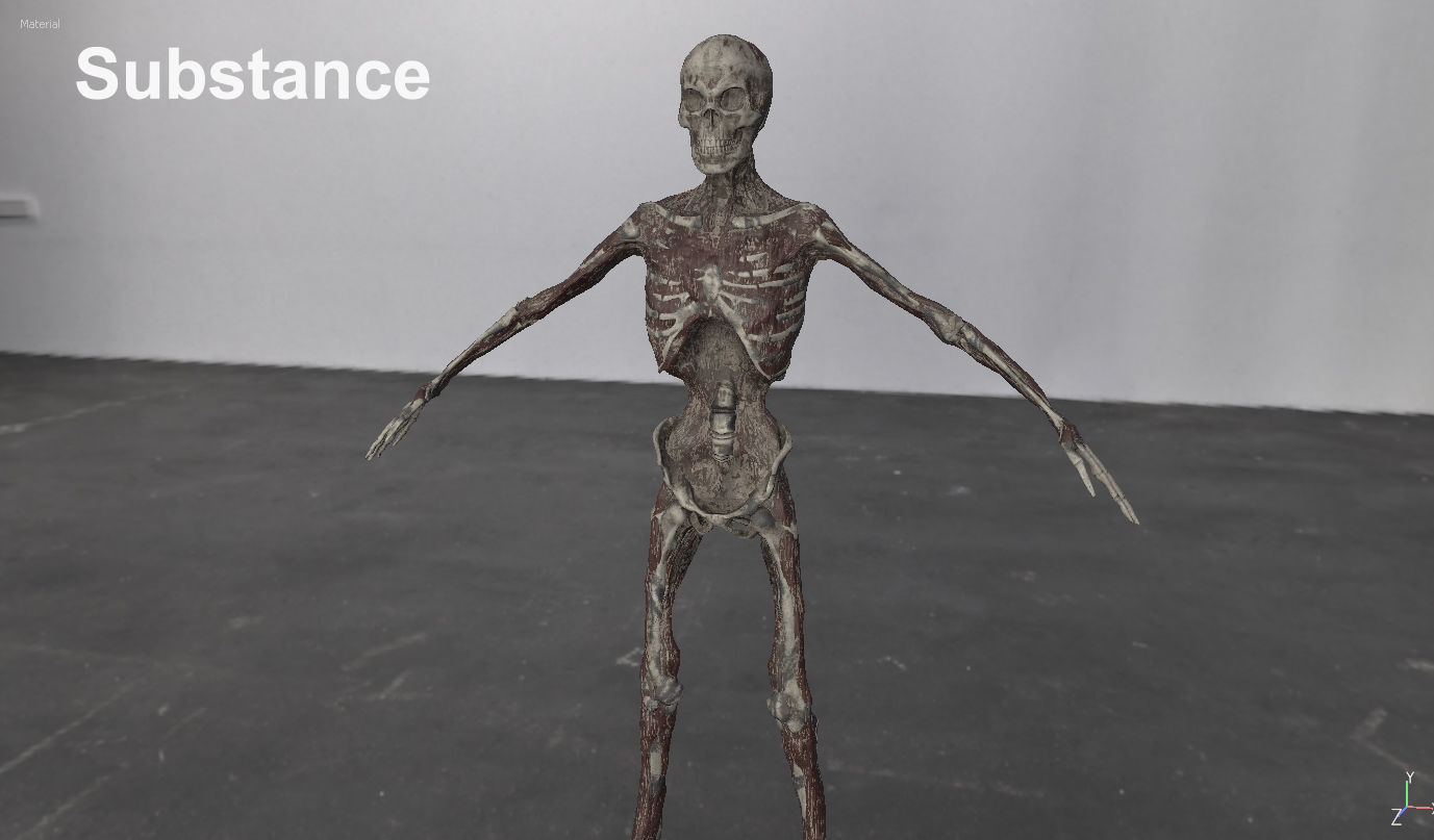 Undead Warrior Low-poly 3D model_13