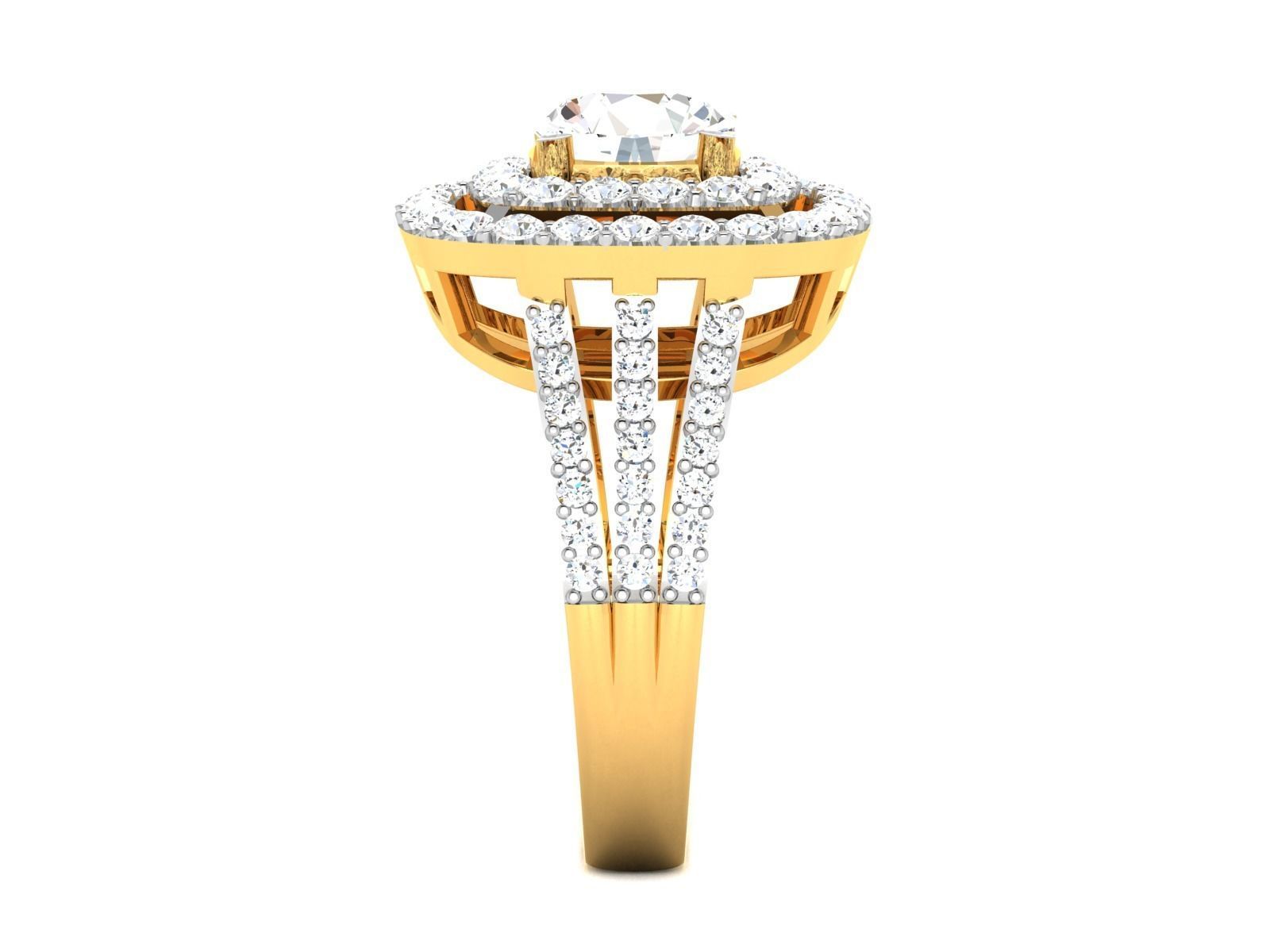 Women solitaire ring 3dm stl render detail 3D print model 3D print model_6