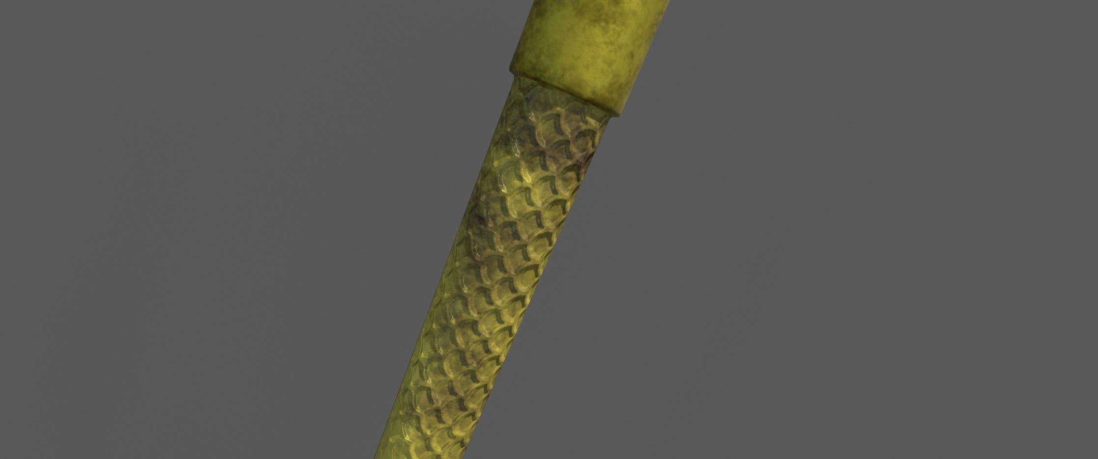 Bird Head Stick Low-poly 3D model_7