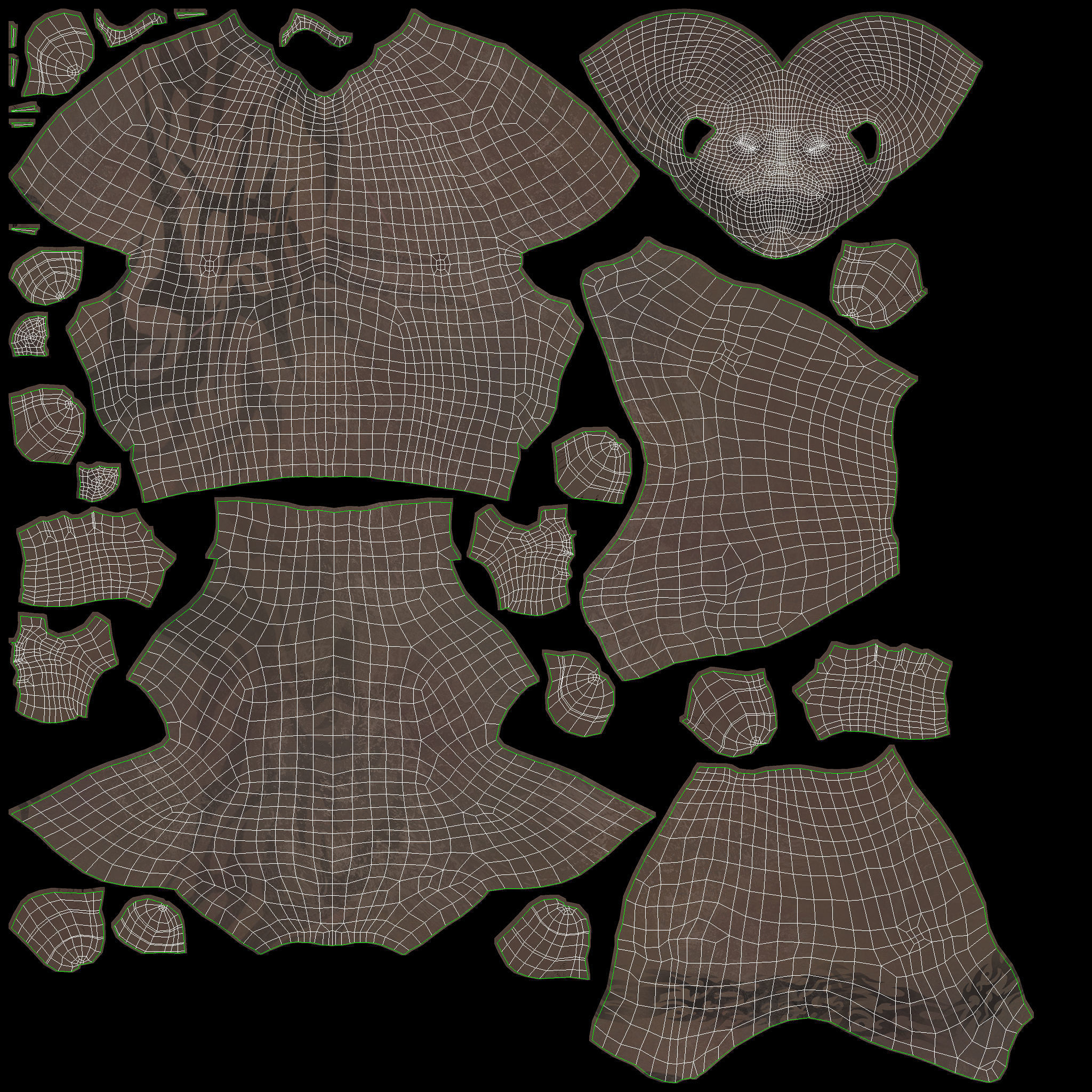 Orc warrior Low-poly 3D model_19