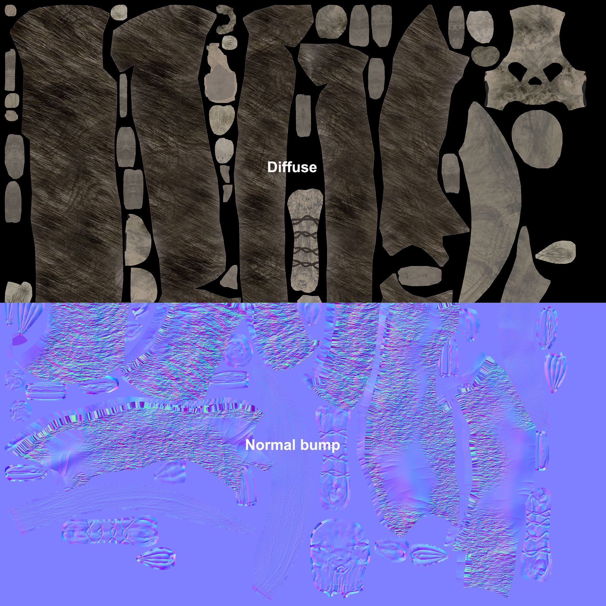 Orc warrior Low-poly 3D model_23