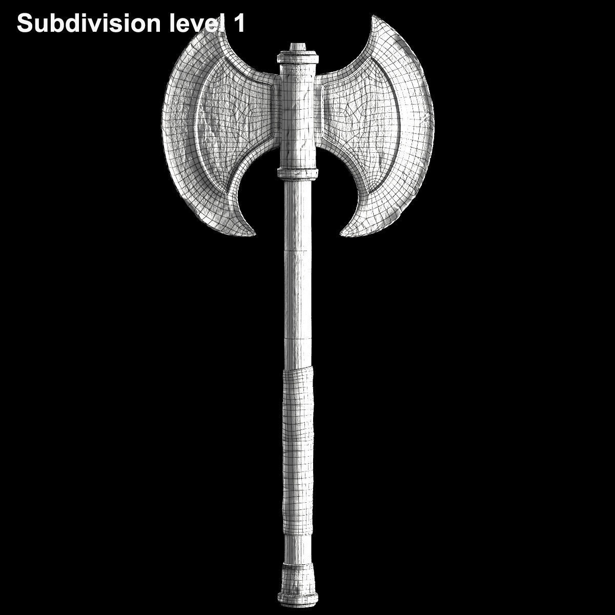 Orc warrior Low-poly 3D model_16