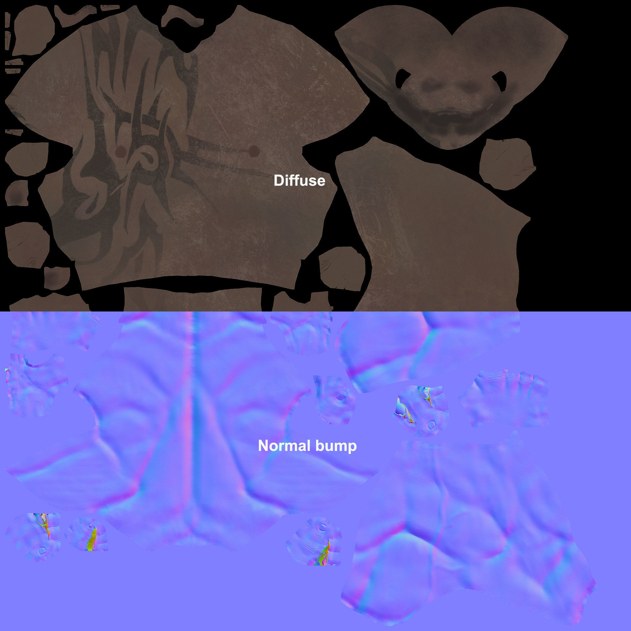 Orc warrior Low-poly 3D model_22