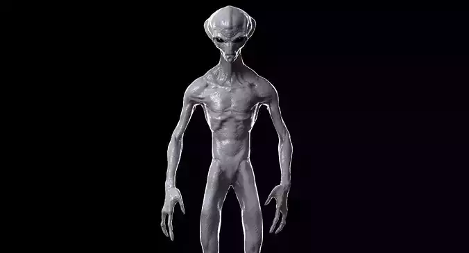 Alien Low-poly 3D model