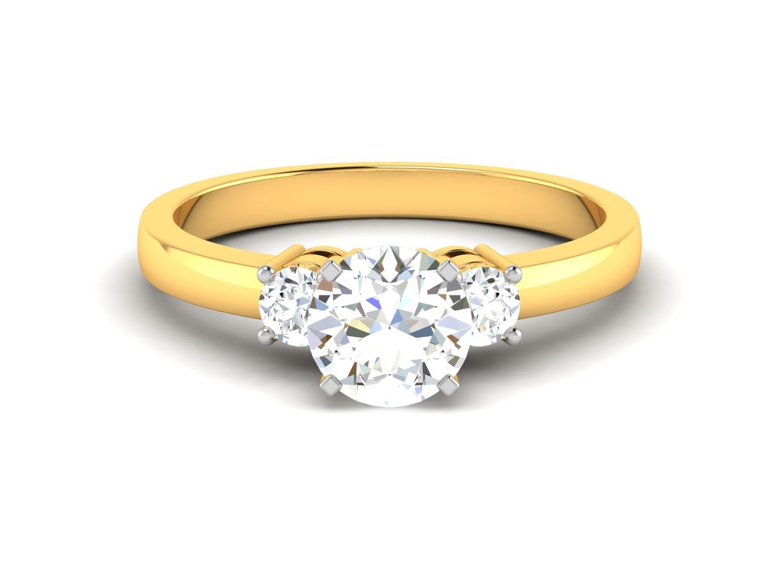 Women solitaire ring 3dm stl render detail 3D print model 3D print model_7