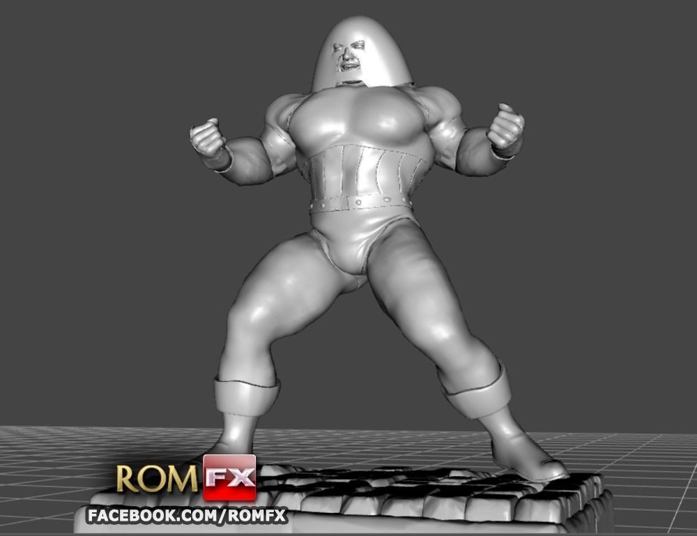 Unstoppable Colossus - Might Action Figure 3D print model_7