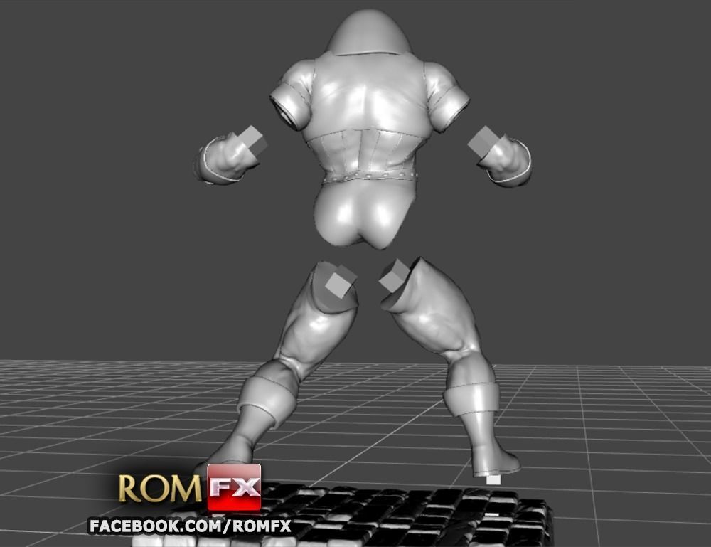 Unstoppable Colossus - Might Action Figure 3D print model_15