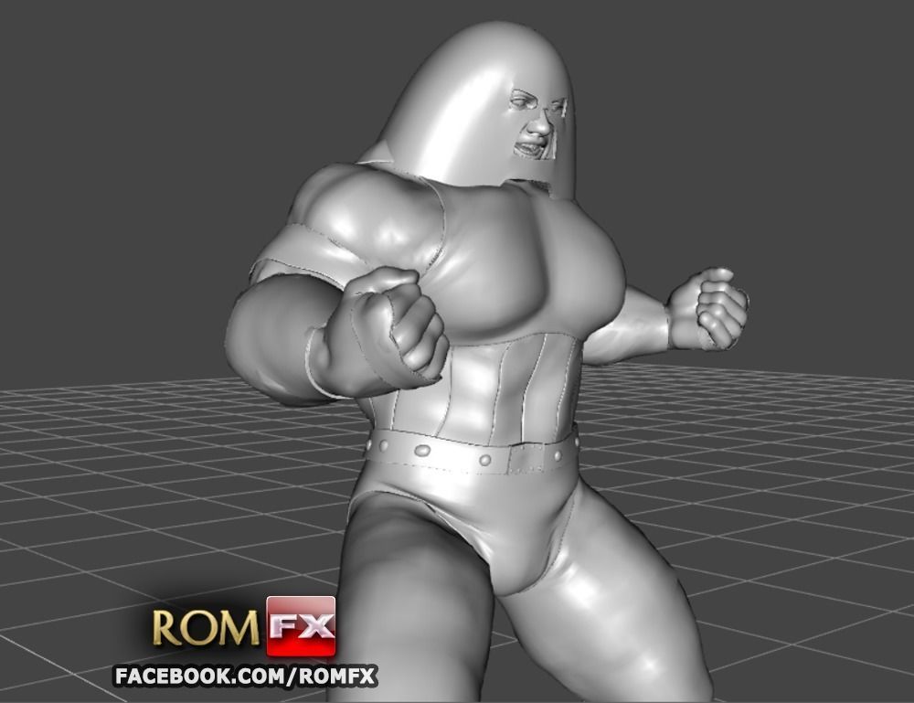 Unstoppable Colossus - Might Action Figure 3D print model_11
