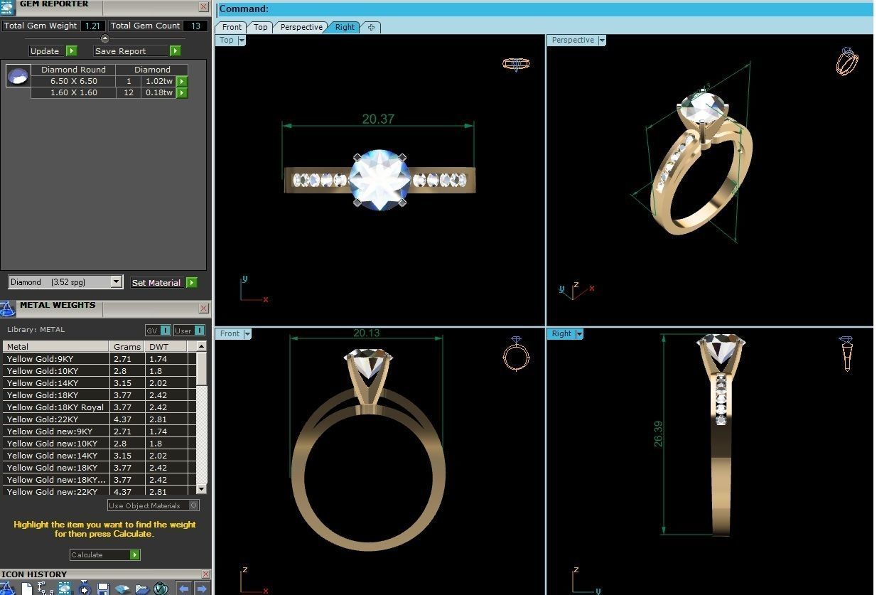 Women solitaire ring 3dm stl render detail 3D print model 3D print model_5
