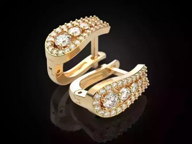 Earrings 18 3D print model