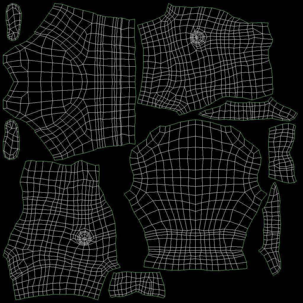 Warrior with 2 rigs bip and ue4 Low-poly 3D model_17