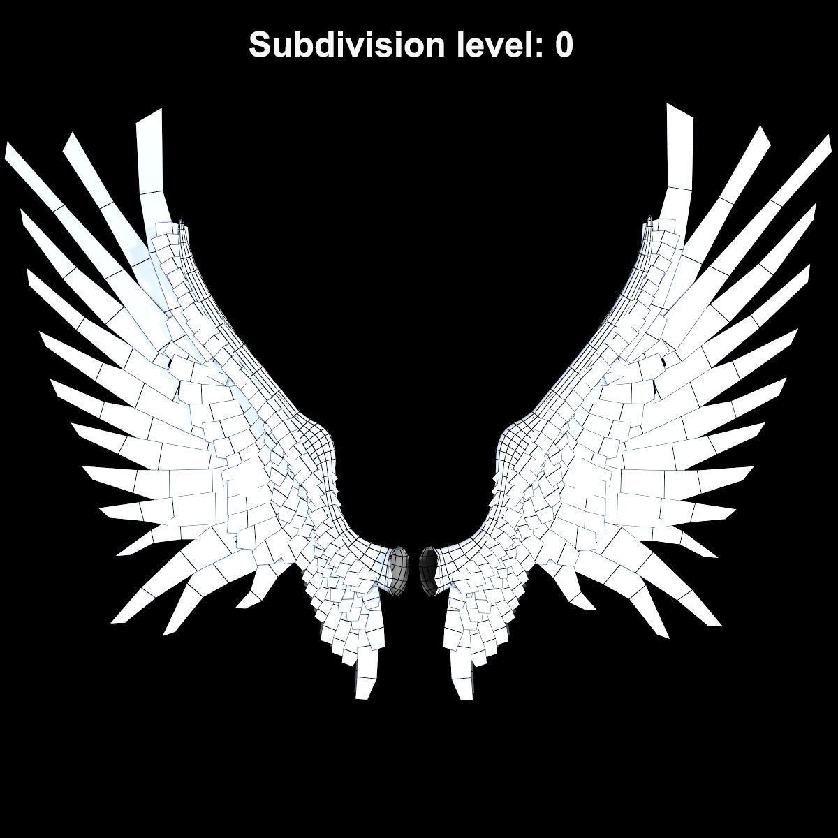 Angel Knight by Fear1ess Low-poly 3D model_14