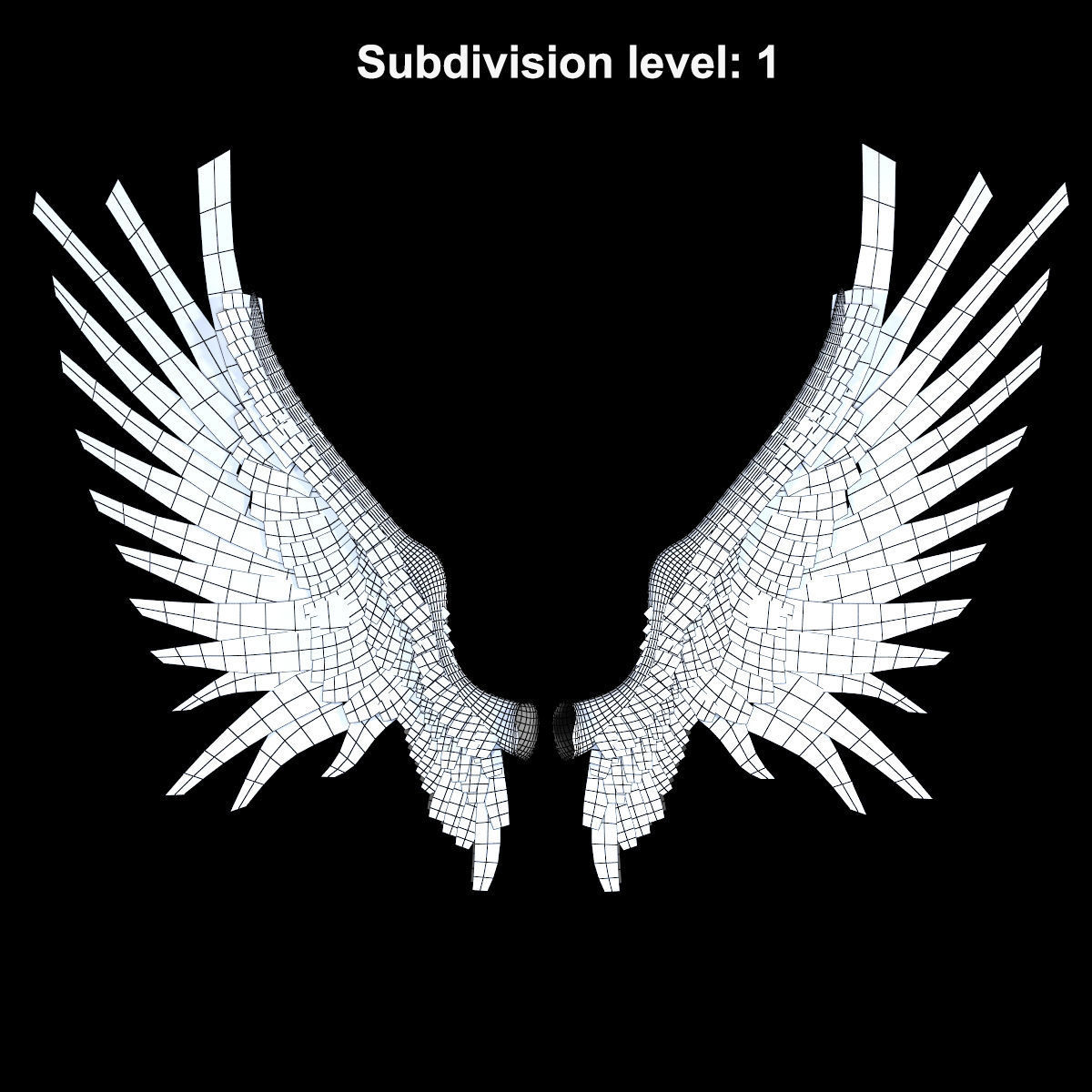 Angel Knight by Fear1ess Low-poly 3D model_15