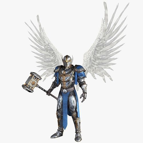 Angel Knight by Fear1ess Low-poly 3D model