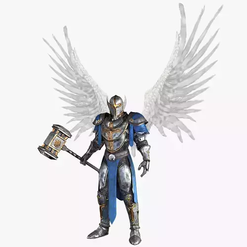 Angel Knight by Fear1ess Low-poly 3D model