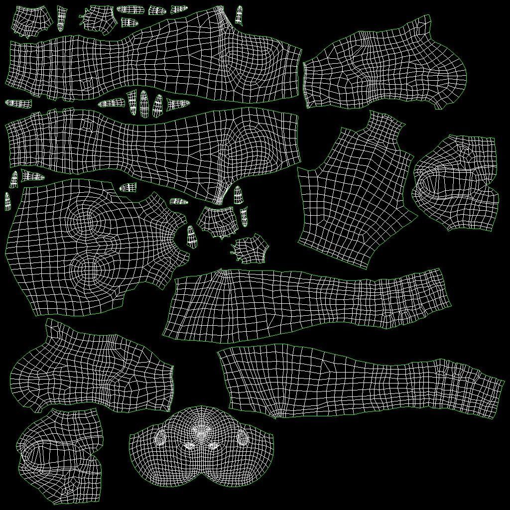 3D Warrior Female model Low-poly 3D model_16