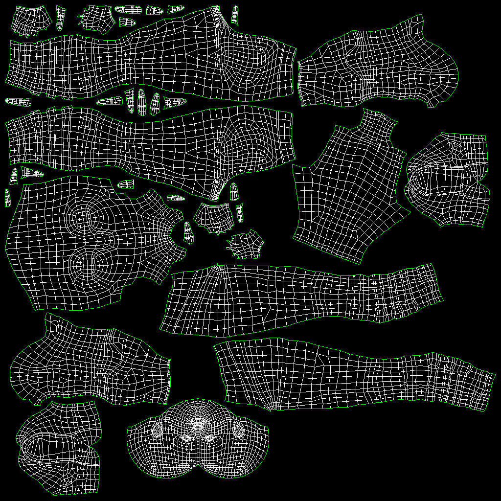 3D Warrior Female model Low-poly 3D model_15