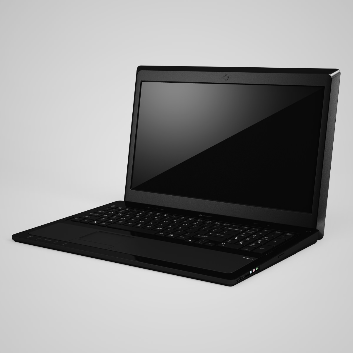 CGAxis Black Notebook 3D model_1