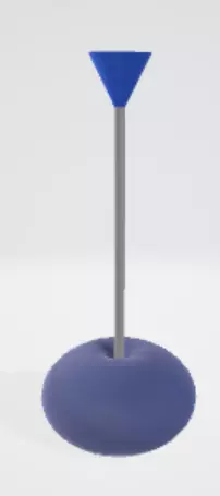 Lamps table with base 3D model