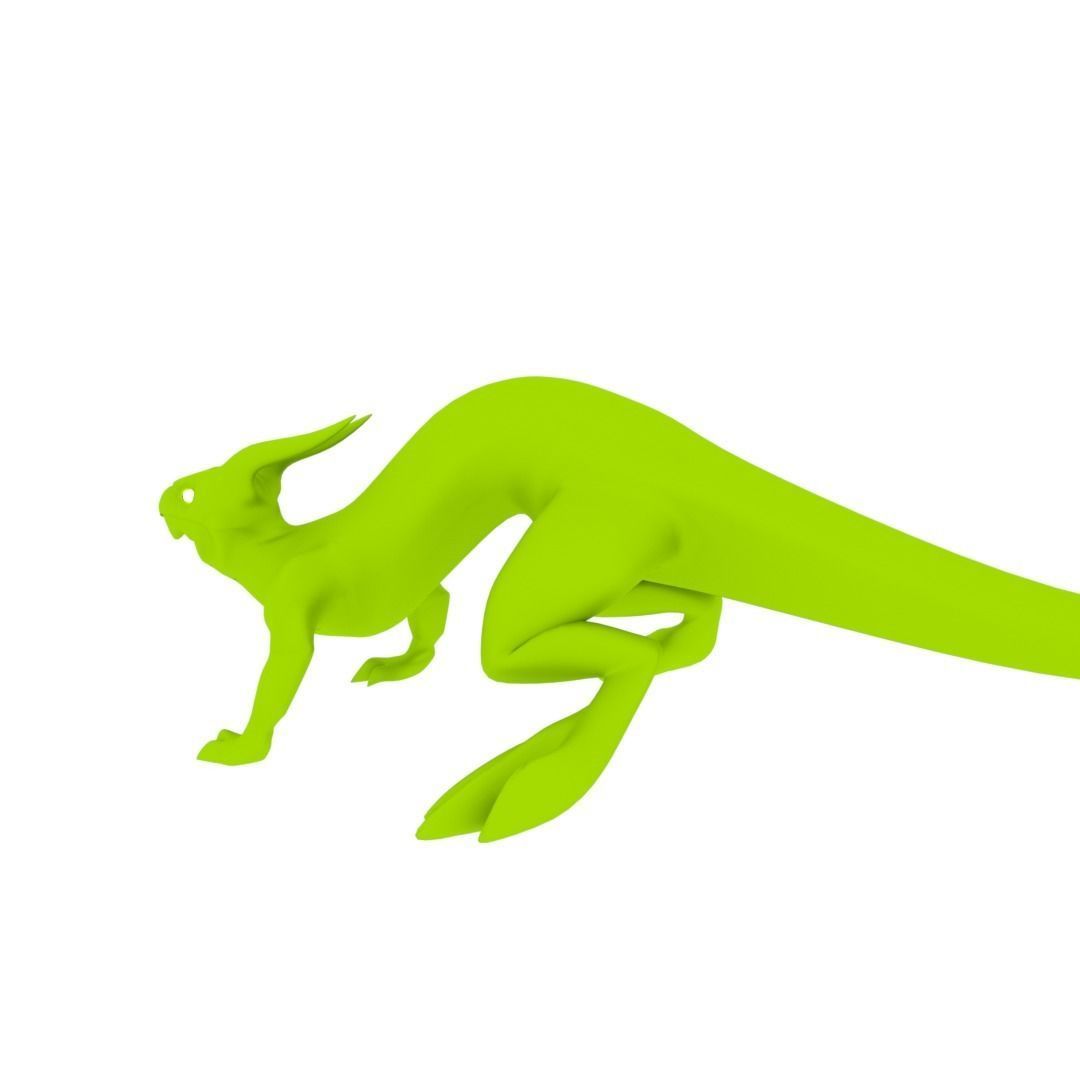Lizard Dragon SMALL Low-poly 3D model_45
