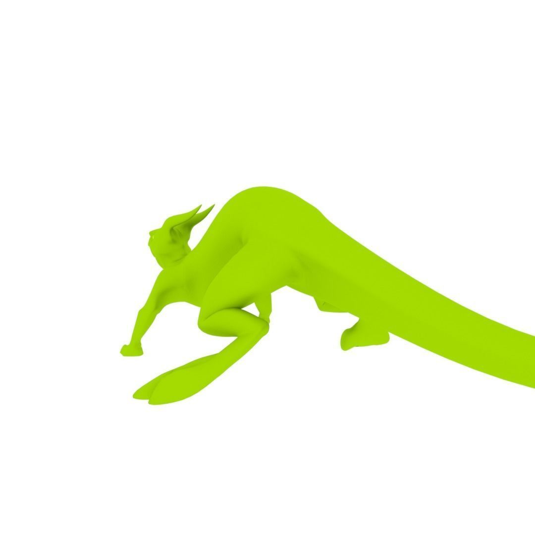 Lizard Dragon SMALL Low-poly 3D model_42