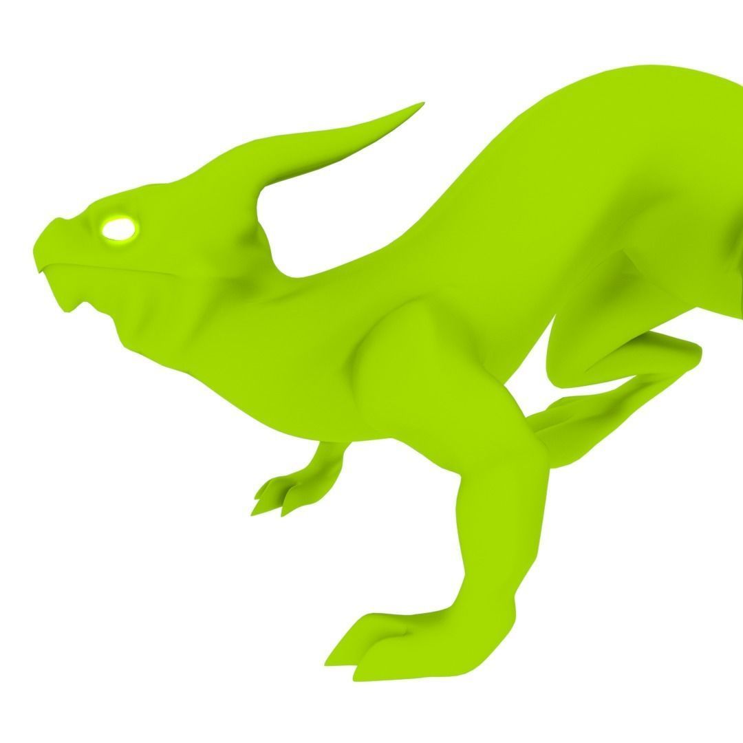 Lizard Dragon SMALL Low-poly 3D model_17